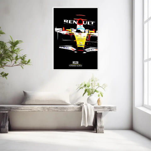 Affiche ou Tableau Renault RS28 Fernando Alonso Formule 1