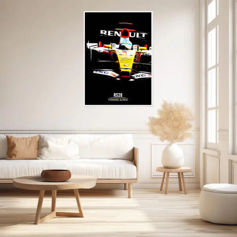 Affiche ou Tableau Renault RS28 Fernando Alonso Formule 1