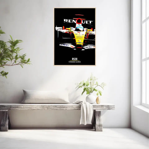 Affiche ou Tableau Renault RS28 Fernando Alonso Formule 1
