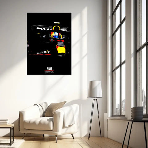 Affiche ou Tableau Red Bull RB19 Sergio Pérez Formule 1