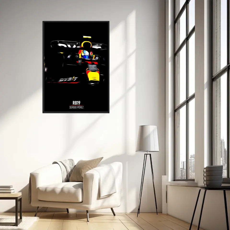 Affiche ou Tableau Red Bull RB19 Sergio Pérez Formule 1