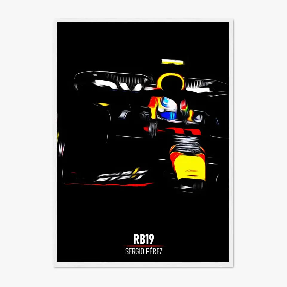 Affiche ou Tableau Red Bull RB19 Sergio Pérez Formule 1