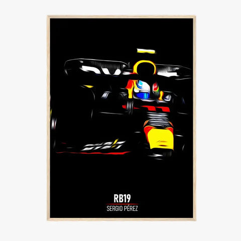 Affiche ou Tableau Red Bull RB19 Sergio Pérez Formule 1