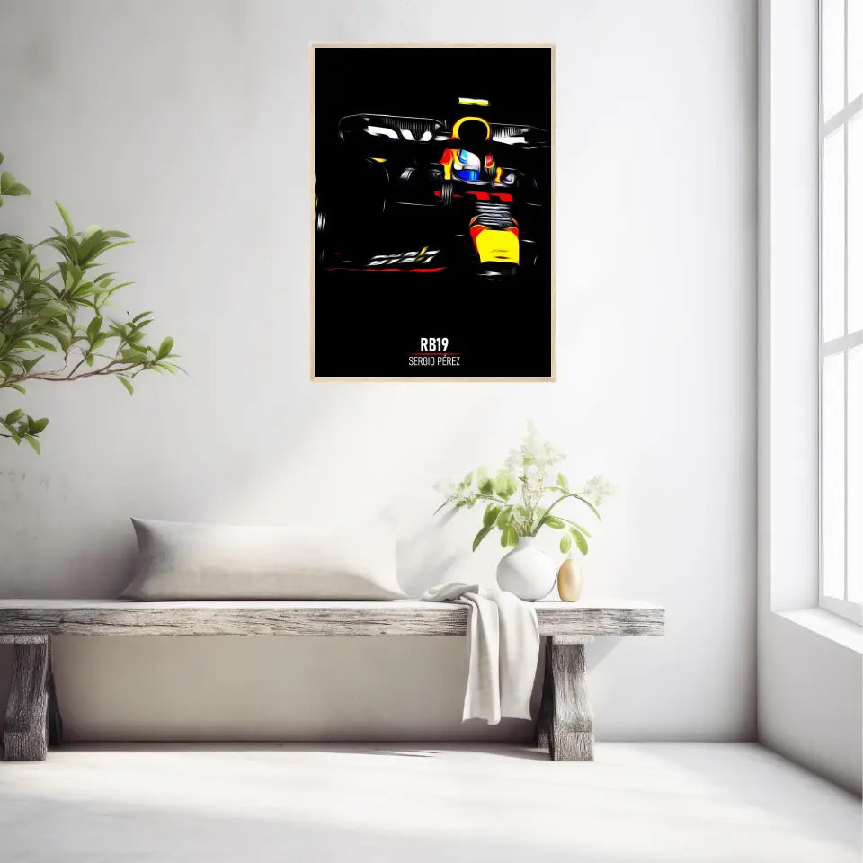 Affiche ou Tableau Red Bull RB19 Sergio Pérez Formule 1
