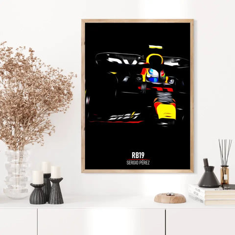 Affiche ou Tableau Red Bull RB19 Sergio Pérez Formule 1