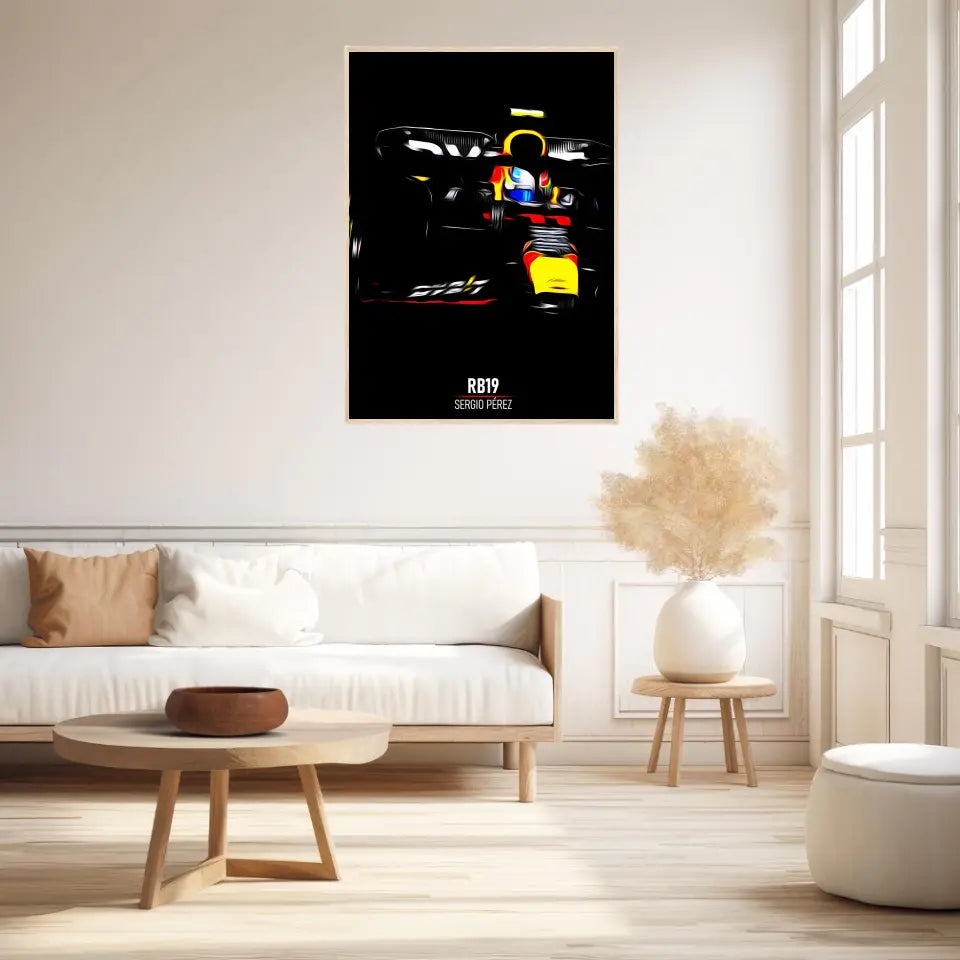 Affiche ou Tableau Red Bull RB19 Sergio Pérez Formule 1
