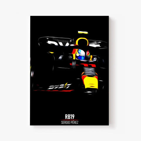 Affiche ou Tableau Red Bull RB19 Sergio Pérez Formule 1