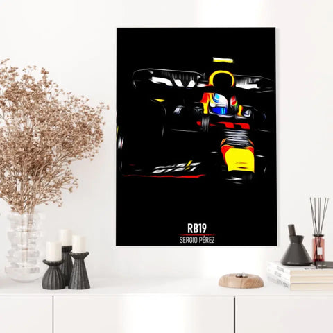 Affiche ou Tableau Red Bull RB19 Sergio Pérez Formule 1
