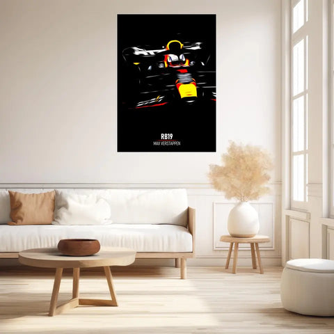 Affiche ou Tableau Red Bull RB19 Max Verstappen Formule 1