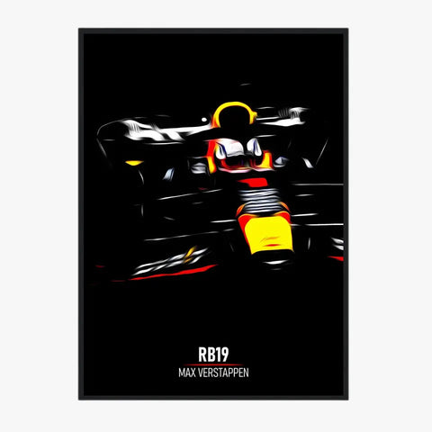 Affiche ou Tableau Red Bull RB19 Max Verstappen Formule 1
