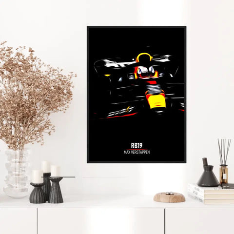 Affiche ou Tableau Red Bull RB19 Max Verstappen Formule 1