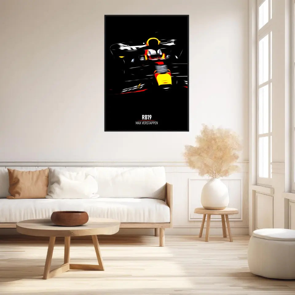 Affiche ou Tableau Red Bull RB19 Max Verstappen Formule 1