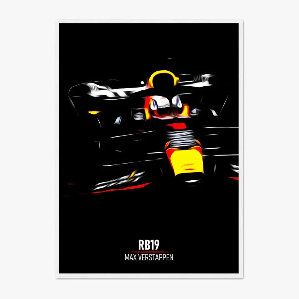 Affiche ou Tableau Red Bull RB19 Max Verstappen Formule 1