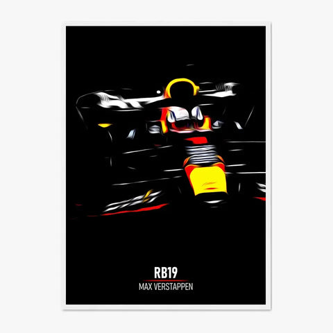 Affiche ou Tableau Red Bull RB19 Max Verstappen Formule 1