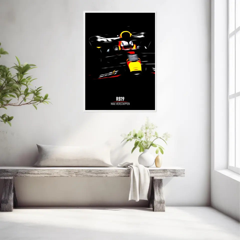 Affiche ou Tableau Red Bull RB19 Max Verstappen Formule 1