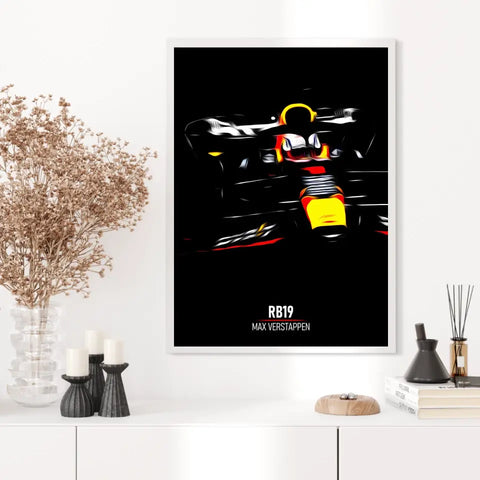 Affiche ou Tableau Red Bull RB19 Max Verstappen Formule 1