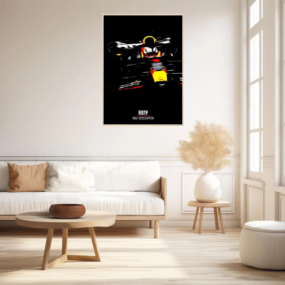 Affiche ou Tableau Red Bull RB19 Max Verstappen Formule 1