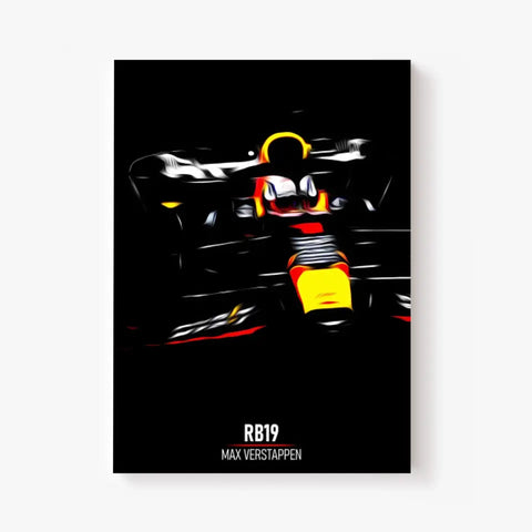 Affiche ou Tableau Red Bull RB19 Max Verstappen Formule 1