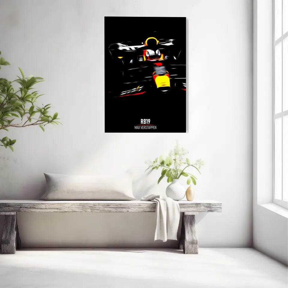 Affiche ou Tableau Red Bull RB19 Max Verstappen Formule 1