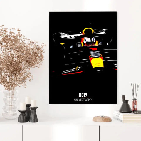 Affiche ou Tableau Red Bull RB19 Max Verstappen Formule 1