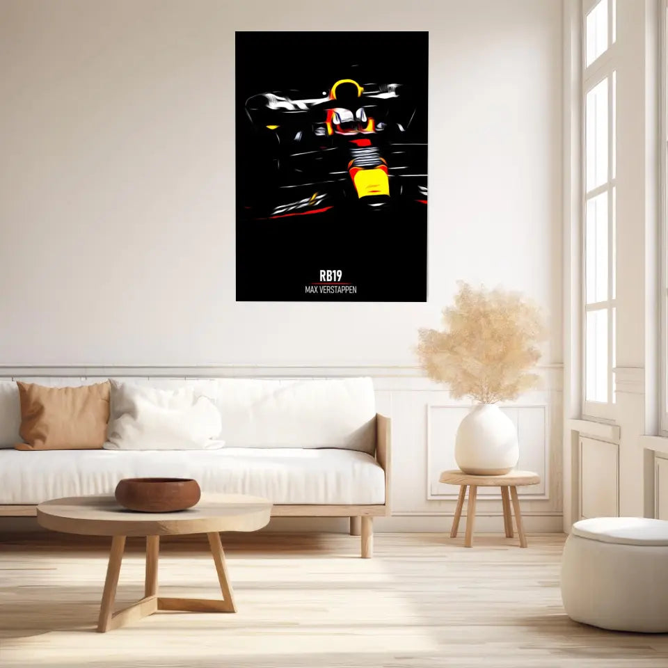 Affiche ou Tableau Red Bull RB19 Max Verstappen Formule 1