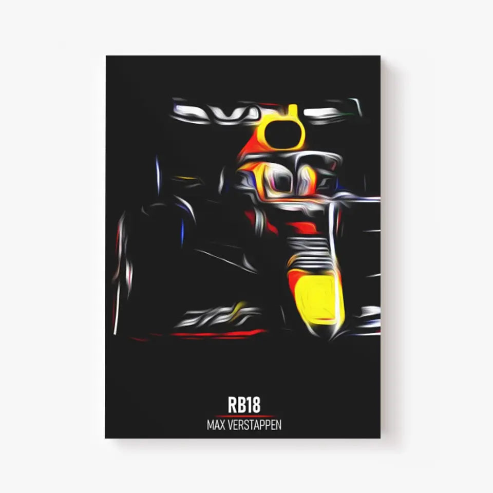 Affiche ou Tableau Red Bull RB18 Max Verstappen Formule 1