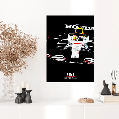 Affiche ou Tableau Red Bull RB16B Max Verstappen Formule 1