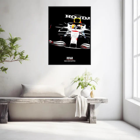 Affiche ou Tableau Red Bull RB16B Max Verstappen Formule 1