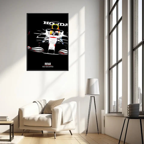 Affiche ou Tableau Red Bull RB16B Max Verstappen Formule 1