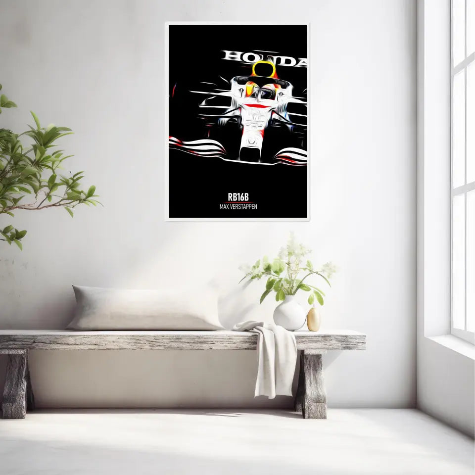 Affiche ou Tableau Red Bull RB16B Max Verstappen Formule 1