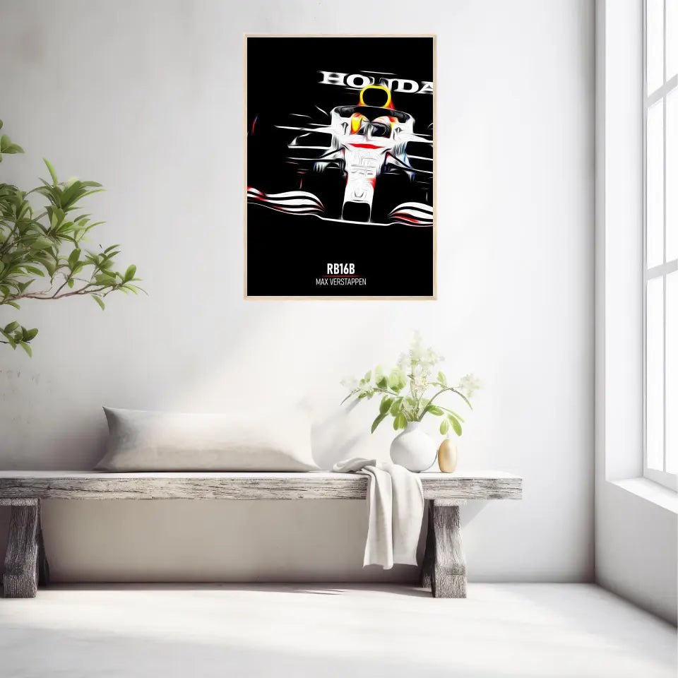 Affiche ou Tableau Red Bull RB16B Max Verstappen Formule 1