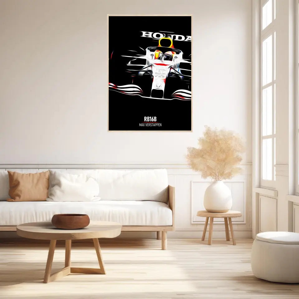 Affiche ou Tableau Red Bull RB16B Max Verstappen Formule 1