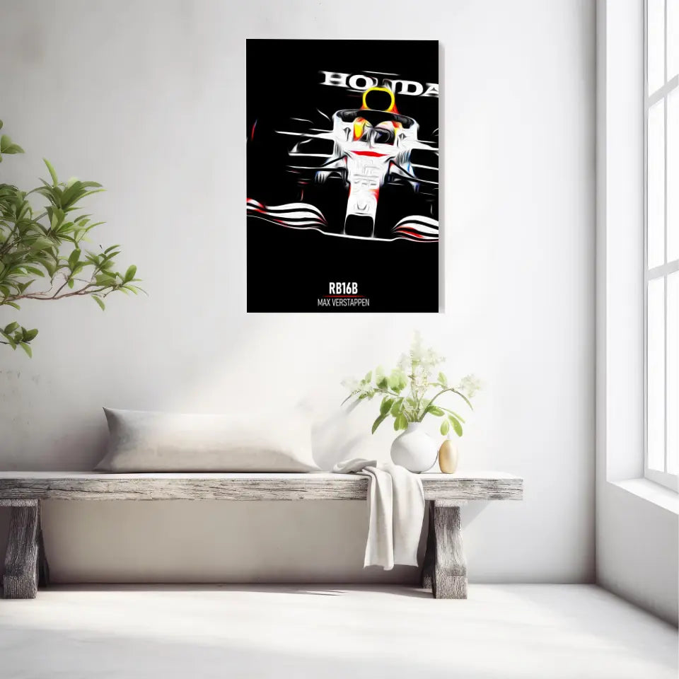 Affiche ou Tableau Red Bull RB16B Max Verstappen Formule 1