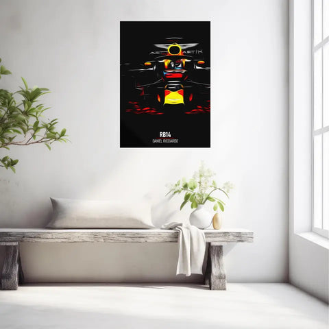 Affiche ou Tableau Red Bull RB14 Daniel Ricciardo Formule 1