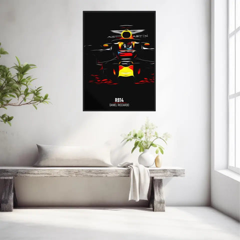 Affiche ou Tableau Red Bull RB14 Daniel Ricciardo Formule 1