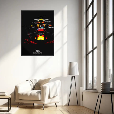 Affiche ou Tableau Red Bull RB14 Daniel Ricciardo Formule 1