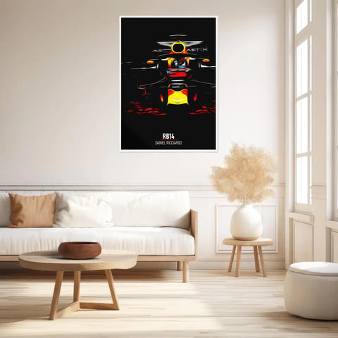 Affiche ou Tableau Red Bull RB14 Daniel Ricciardo Formule 1