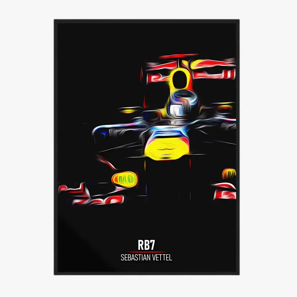 Affiche ou Tableau Red Bull RB7 Sebastian Vettel Formule 1