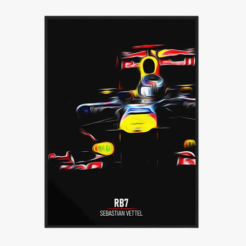 Affiche ou Tableau Red Bull RB7 Sebastian Vettel Formule 1