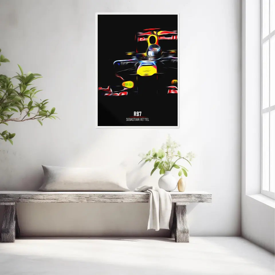 Affiche ou Tableau Red Bull RB7 Sebastian Vettel Formule 1