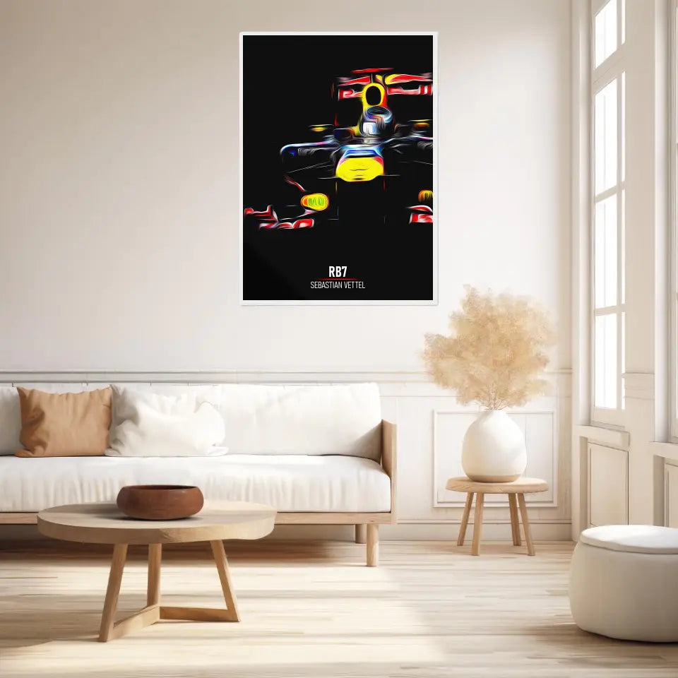 Affiche ou Tableau Red Bull RB7 Sebastian Vettel Formule 1