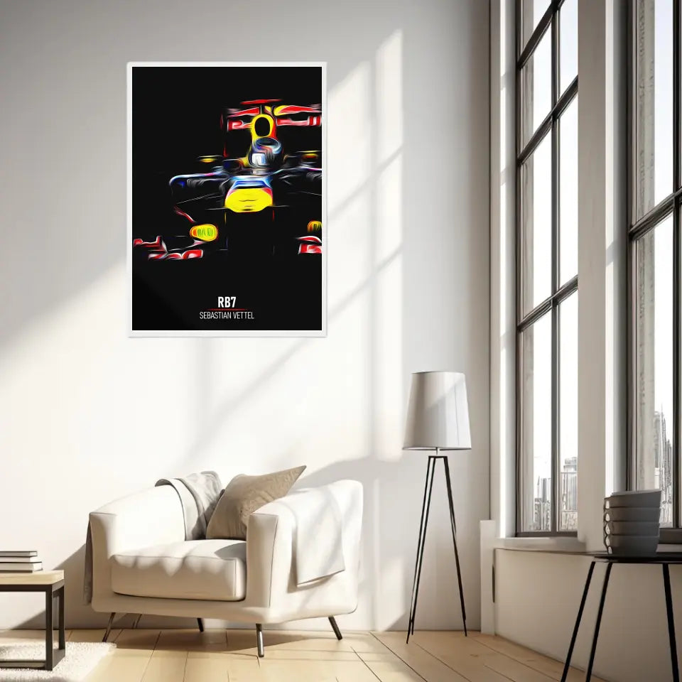 Affiche ou Tableau Red Bull RB7 Sebastian Vettel Formule 1