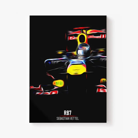 Affiche ou Tableau Red Bull RB7 Sebastian Vettel Formule 1