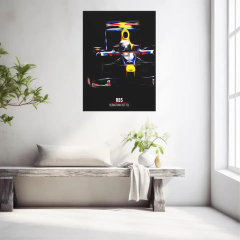 Affiche ou Tableau Red Bull RB5 Sebastian Vettel Formule 1
