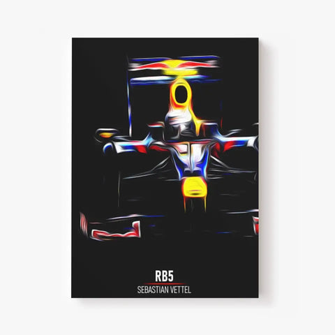 Affiche ou Tableau Red Bull RB5 Sebastian Vettel Formule 1