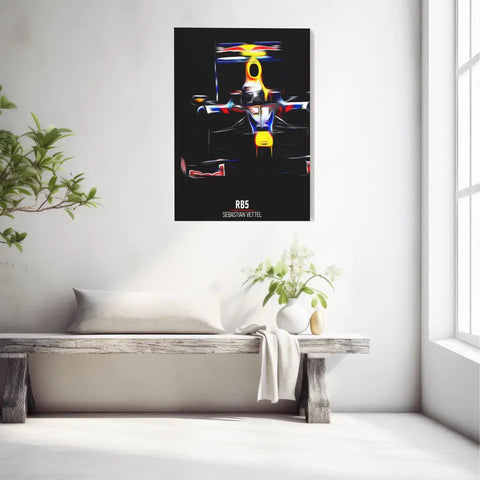 Affiche ou Tableau Red Bull RB5 Sebastian Vettel Formule 1