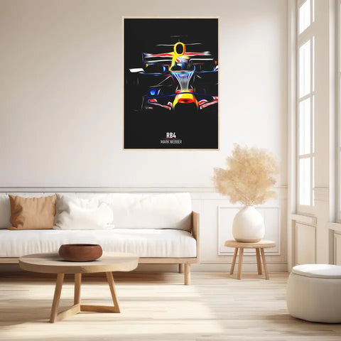 Affiche ou Tableau Red Bull RB4 Mark Webber Formule 1