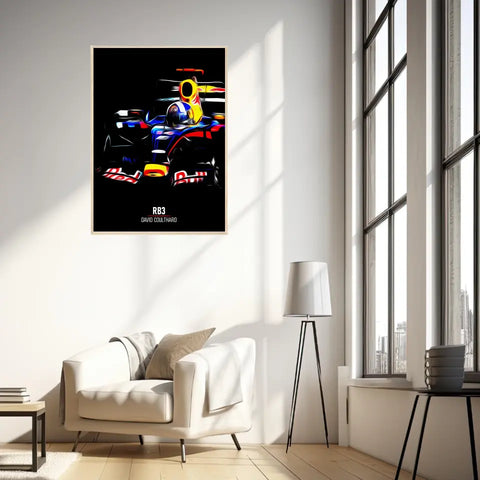 Affiche ou Tableau Red Bull RB3 David Coulthard Formule 1