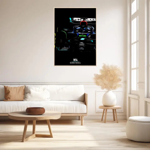 Affiche ou Tableau Mercedes W14 George Russell Formule 1
