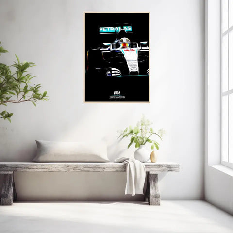 Affiche ou Tableau Mercedes W06 Lewis Hamilton Formule 1